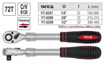Yato Телескопическая трещотка 1/2