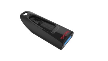 Черный флэш-накопитель SanDisk Cruzer Ultra USB3.2 64 ГБ с шифрованием