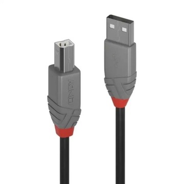 Kabel USB 2.0 A-B 3m do Drukarki DAC Lindy 36674