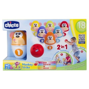 Игрушка CHICCO Разноцветные кегли для боулинга
