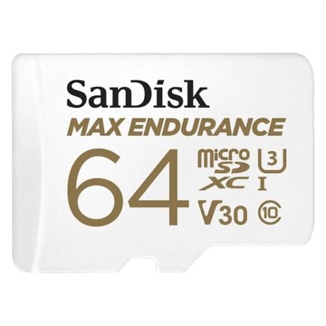 SanDisk Max Endurance MicroSDXC 64 ГБ, класс 10 UHS-I/U3 V30