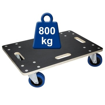 мебельная тележка с 4 поворотными роликами, 40 х 60 см,