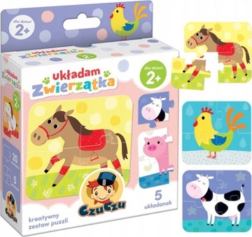 Пазл с животными - 20 деталей