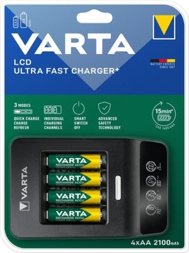 Зарядное устройство VARTA LCD Ultra Fast Charger + зарядное устройство AA/AAA