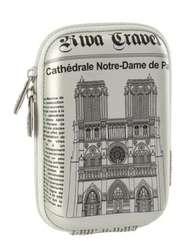 Riva Case 7103 etui na aparat, srebrny Notre Dame
