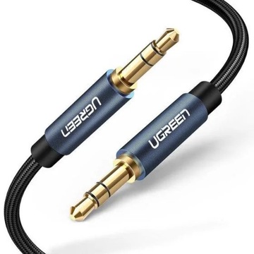 UGREEN АУДИО СТЕРЕО КАБЕЛЬ AUX 2X MINIJACK 3,5 ММ ПЛЕТЕНЫЙ КАБЕЛЬ 1 М