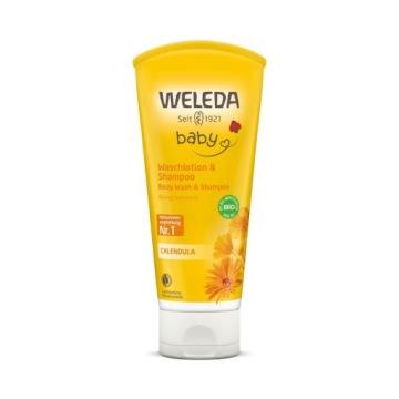 Weleda Baby Шампунь і рідина для миття для немовлят з календулою 200 мл