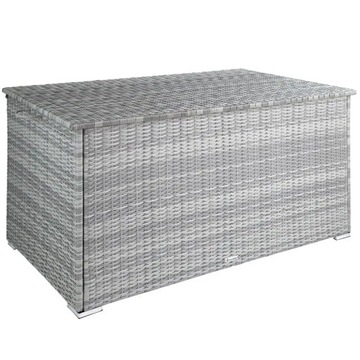 Skrzynia ogrodowa, pojemnik Oslo z aluminiową ramą 145x82,5x79,5cm