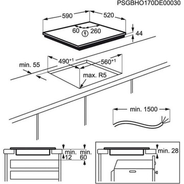 ELECTROLUX EIV634 SLIM-FIT индукционная варочная панель