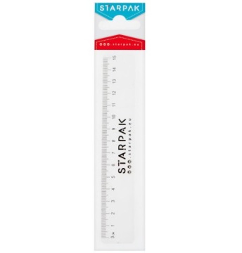 Лінійка пластикова 15 см STARPAK 438871
