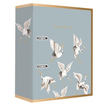 Папка-интерпринт А4 75 2R MET SATIN GOLD BIRDS