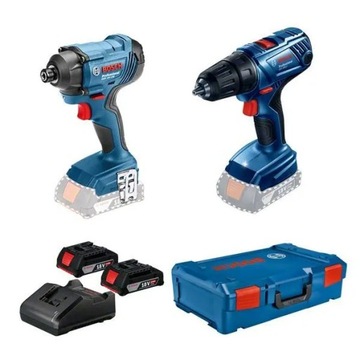 ZESTAW 18V WKRĘTARKA GSR180- Li + ZAKRĘTARKA GDR 18V-160 2x2,0 Ah BOSCH