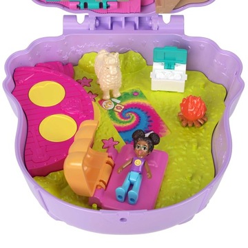 POLLY POCKET Набор КЕМПИНГОВЫЕ ПРИКЛЮЧЕНИЯ ЛАМЫ Кукольный домик HKV33