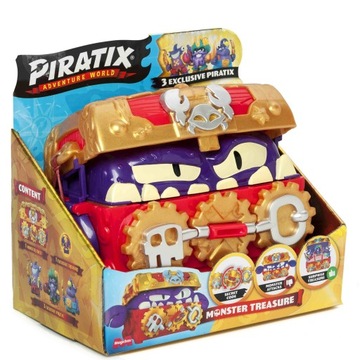 Сундук с сокровищами PIRATIX Monster + 3 эксклюзивные фигурки
