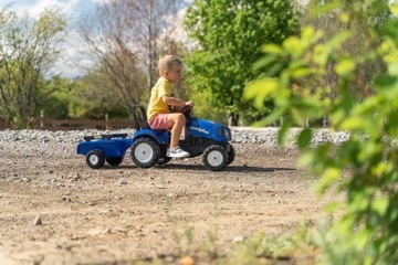 FALK New Holland Педальный трактор, большой прицеп