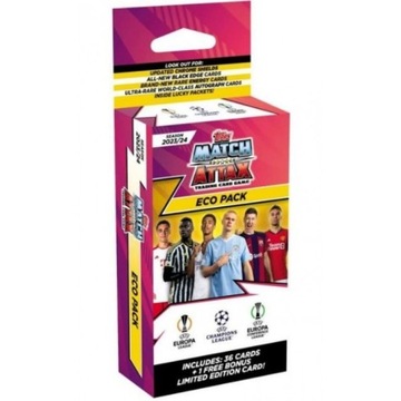 UEFA CHAMPIONS LEAGUE MATCH ATTAX 2023/2024 ECO PACK 36 kart + limitowana
