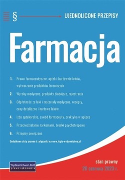 Farmacja - ujednolicone przepisy Legis 562122