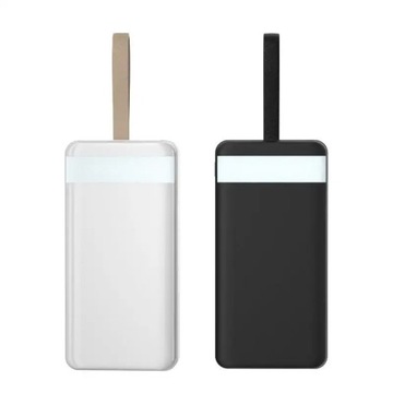 Dudao powerbank 30000 мАч 2x USB/USB-C со светодиодной подсветкой белый (K8s+ белый)