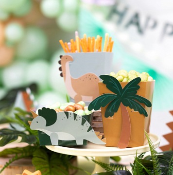 Коробочки с динозаврами - PartyDeco - 6 шт.