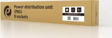 Стойка удлинителя питания (PDU), 8 розеток FR, 1U,,