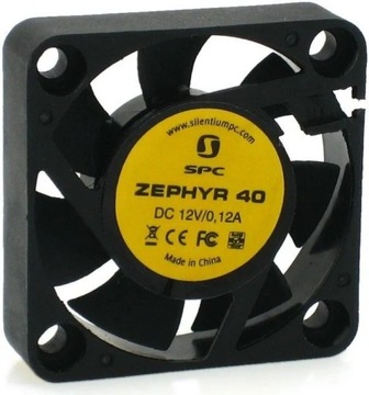 Вентилятор Zephyr 40x40x10 мм, тихий, 18,7 дБА BOX