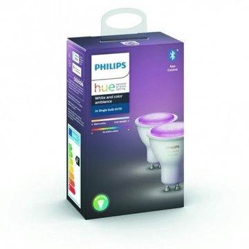 Philips Hue GU10 RGBW 5,7W BT 2-pak (929001953112)