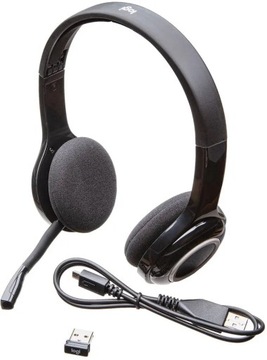 БЕСПРОВОДНЫЕ НАУШНИКИ LOGITECH H600 ЧЕРНЫЕ + МИКРОФОН / USB-РЕСИВЕР