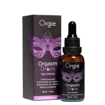 ORGIE Orgasm Drops Гель для интимной гигиены в каплях, стимулирующий клитор 30 мл