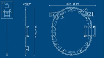 LEGO DUPLO - Железнодорожные пути (10882) + Сумка + Каталог LEGO 2024
