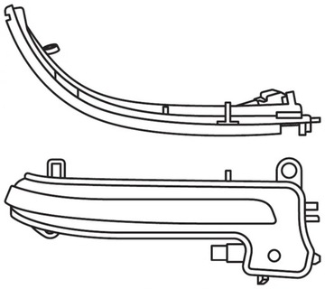 BMW 2 F22 14- BLIKAČ PŘEDNÍ W ZRCÁTKO KPL