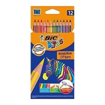 Небьющиеся школьные мелки, 12 цветов BIC Evolution