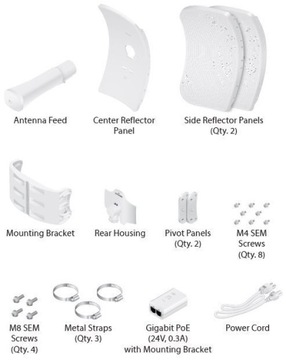 Ubiquiti LBE-5AC-LR | Направленная антенна | LiteBeam 5AC, 5 ГГц, 26 дБи, 2x2 MI