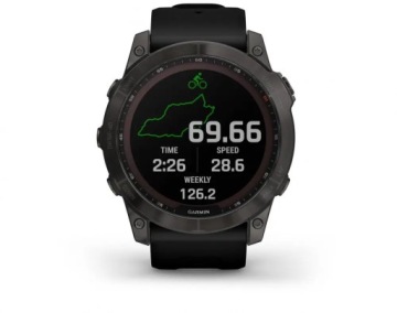 Часы Garmin Fenix ​​7X Sapphire Solar, титановый серый