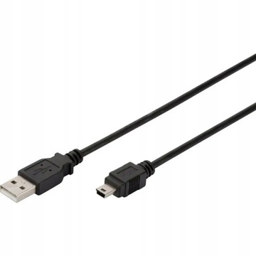 Кабель Digitus USB 2.0 A-mini B, 3 м