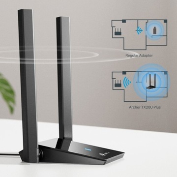 Сетевая карта TP-LINK Archer T4U Plus USB AC1300