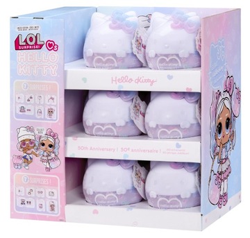 LOL Surprise Laleczka Crystal Cutie w kuli Loves Hello Kitty 503835
