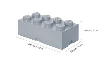 Контейнер для LEGO Brick 8 Grey 40041740