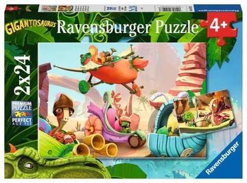 Puzzle Ravensburger Gigantosaurus 2x24 szt.