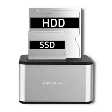 Док-станция для дисков 2xHDD/SSD | 2,5 дюйма/3,5 дюйма ||