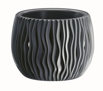 Горшок Prosperplast 29 см х 29 х 19,5 см диаметр 29 см серый