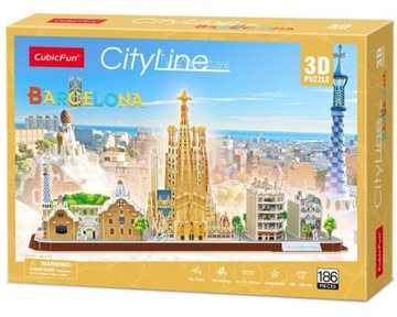 Puzzle 3D City Line Barcelona 20256
