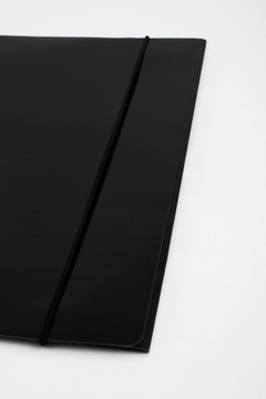 КАРТОННАЯ ПАПКА D.RECT ​​С ЛАСТИКОМ 300г, ЧЕРНАЯ