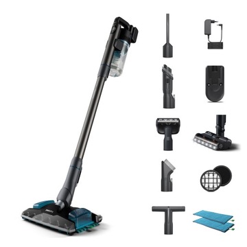 ODKURZACZ BEZPRZEWODOWY MOPUJĄCY 3W1 PHILIPS AKUMULATOR 80 MIN AKCESORIA