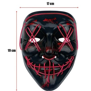 СВЕТЯЩАЯСЯ СВЕТОДИОДНАЯ МАСКА ЧИСТКА ХЭЛЛОУИН ДИСЦИПЛИНА ФАНТОМ КОСТЮМ для концерта