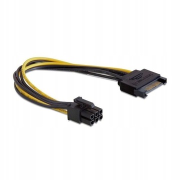 Kabel SATA Power(M) -> PCI Express 6Pin 21cm