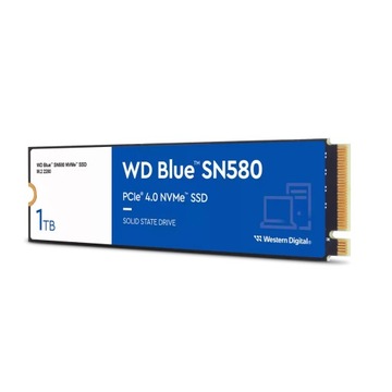 Твердотельный накопитель WD Blue SN580 M.2 PCIe NVMe емкостью 1 ТБ
