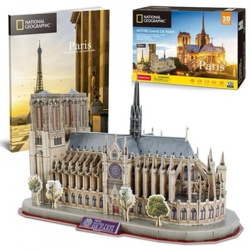 3D-ПАЗЗЛ CUBIC FUN NATIONAL GEOGRAPHIC NOTRE DAME 128 ЭЛЕМЕНТОВ