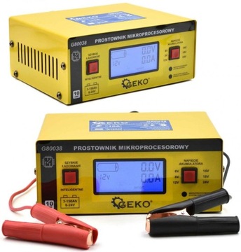 Микропроцессорный автомобильный выпрямитель для зарядки LCD 6/12/24В