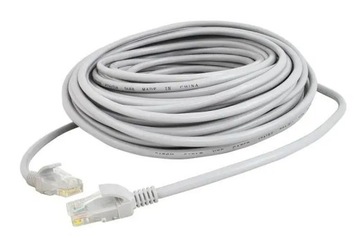KABEL SIECIOWY LAN FABRYCZNE WTYCZKI SKRĘTKA PRZEWÓD ETHERNET RJ45 30 metr
