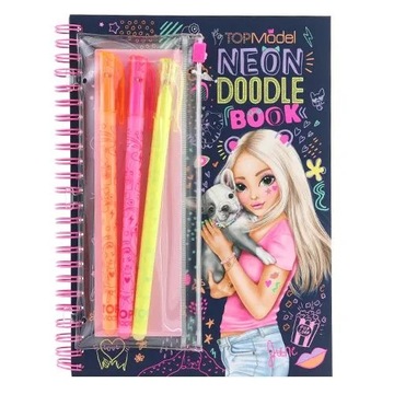 TOP MODEL KOLOROWANKA NEON DOODLE 11932